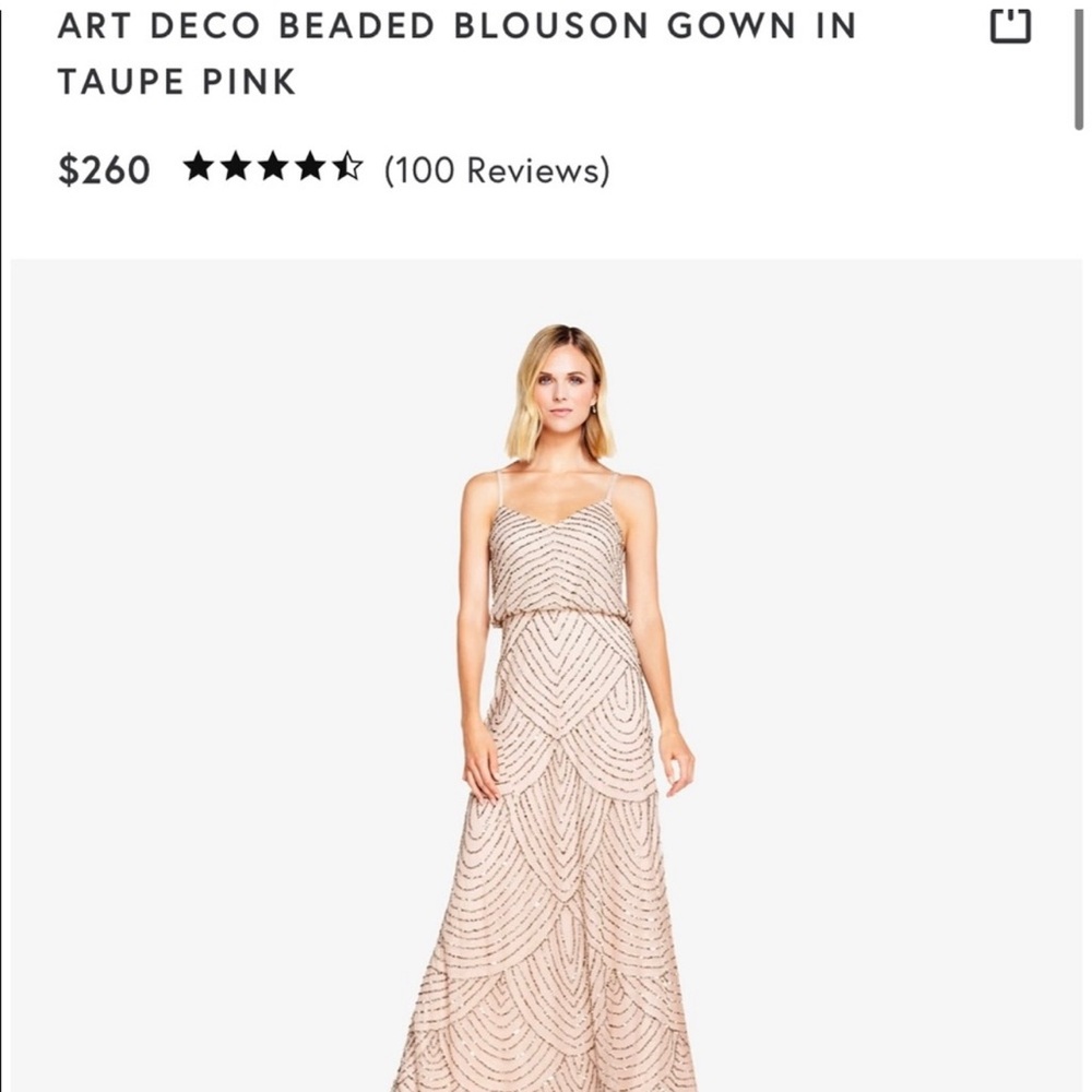 Adrianna Papell Beaded Dress Size 6